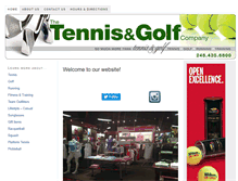 Tablet Screenshot of mytennisandgolf.com